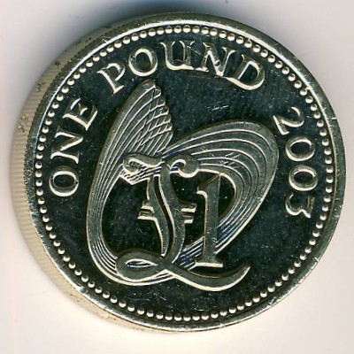 Гернси, 1 фунт (2001–2006 г.)