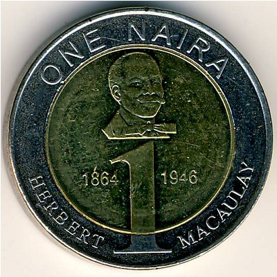 Nigeria, 1 naira, 2006