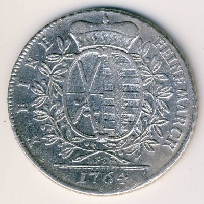 Саксония-Альбертина, 1 талер (1764 г.)