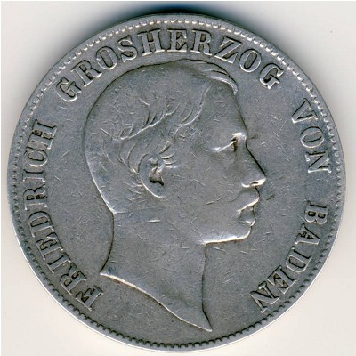 Баден, 1 талер (1857–1865 г.) Баден, 1 талер (1857–1865 г.)