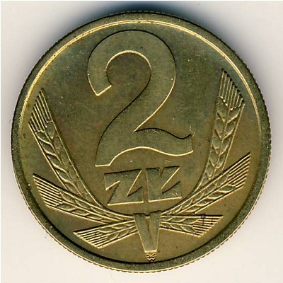 Польша, 2 злотых (1975–1985 г.)