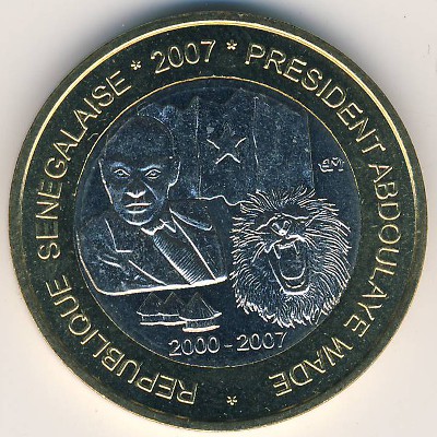 Senegal., 6000 francs CFA, 2007 Senegal., 6000 francs CFA, 2007