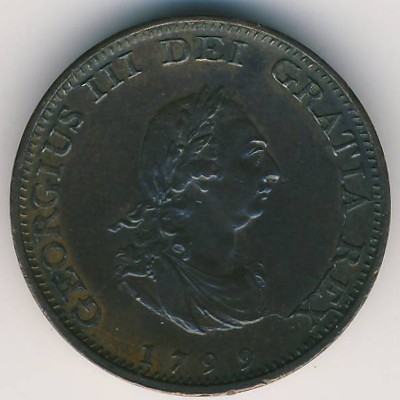 Great Britain, 1 farthing, 1799 Great Britain, 1 farthing, 1799