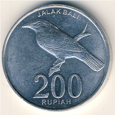 Indonesia, 200 rupiah, 2003 Indonesia, 200 rupiah, 2003