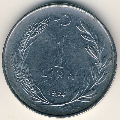 Турция, 1 лира (1967–1980 г.)
