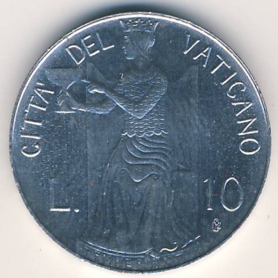 Ватикан, 10 лир (1979–1980 г.)