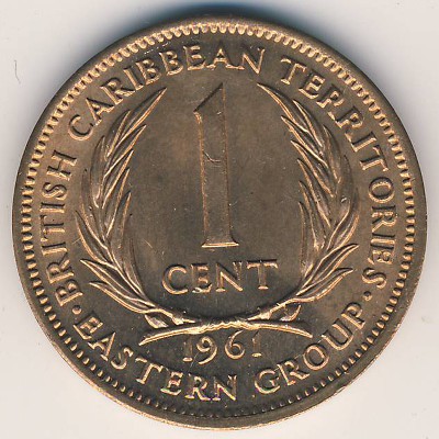 East Caribbean States, 1 cent, 1955–1965 East Caribbean States, 1 cent, 1955–1965