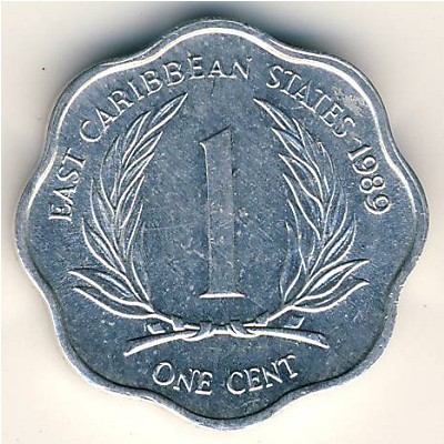 East Caribbean States, 1 cent, 1981–2000
