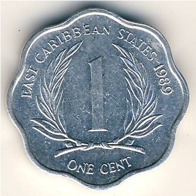 East Caribbean States, 1 cent, 1981–2000 East Caribbean States, 1 cent, 1981–2000