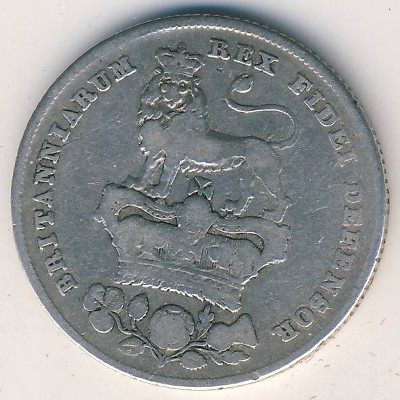 Great Britain, 1 shilling, 1825–1829