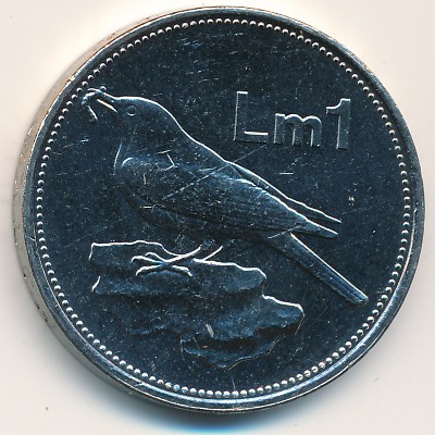 Мальта, 1 лира (1991–2007 г.)