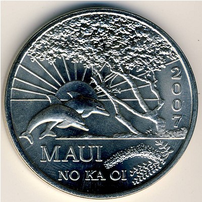 Hawaiian Islands., 1 dollar, 2007 Hawaiian Islands., 1 dollar, 2007