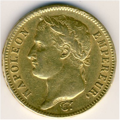 Франция, 40 франков (1809–1813 г.)