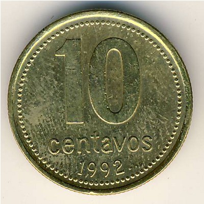 Аргентина, 10 сентаво (1992–2006 г.)