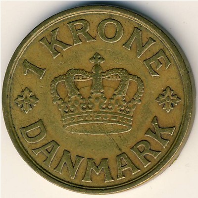 Дания, 1 крона (1929–1941 г.)
