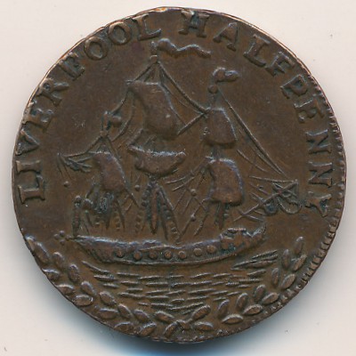 Liverpool, 1/2 penny, 1791–1794