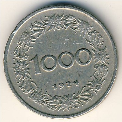 Австрия, 1000 крон (1924 г.)