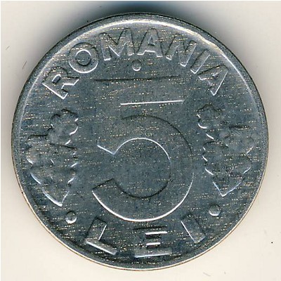 Румыния, 5 леев (1992–2005 г.)