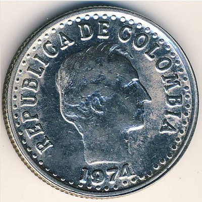 Colombia, 20 centavos, 1971–1978