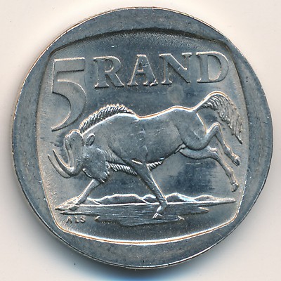 South Africa, 5 rand, 1994–1995