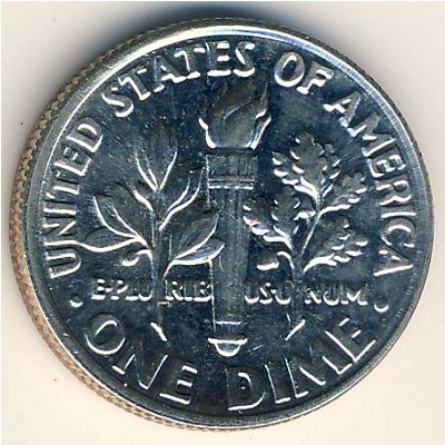 USA, 1 dime, 1965–2021