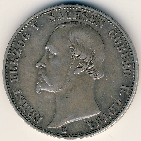 Саксен-Кобург-Гота, 1 талер (1862–1870 г.) Саксен-Кобург-Гота, 1 талер (1862–1870 г.)