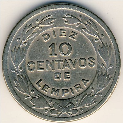 Гондурас, 10 сентаво (1932–1956 г.)