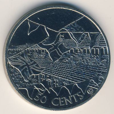 Cook Islands, 50 cents, 2002