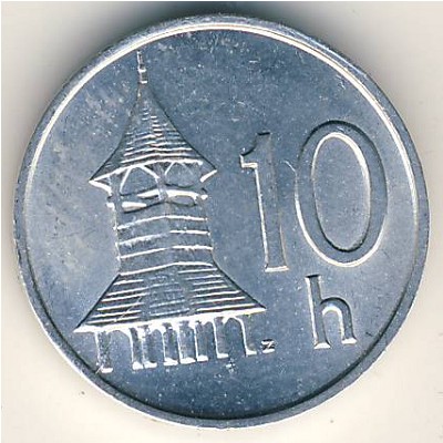 Slovakia, 10 halierov, 1993–2003
