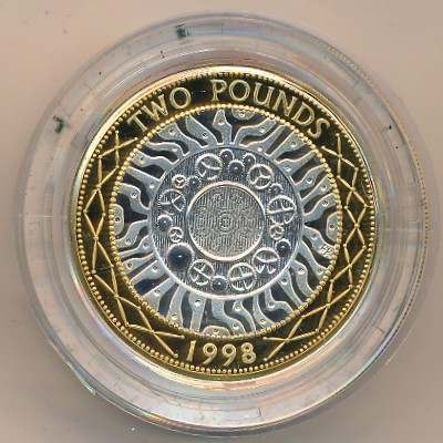 Великобритания, 2 фунта (1998–2011 г.)