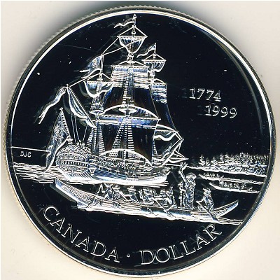 Canada, 1 dollar, 1999