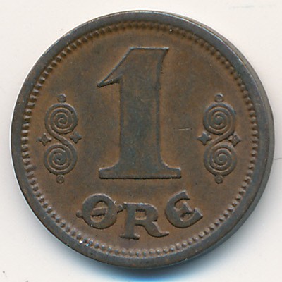 Denmark, 1 ore, 1913–1917 Denmark, 1 ore, 1913–1917