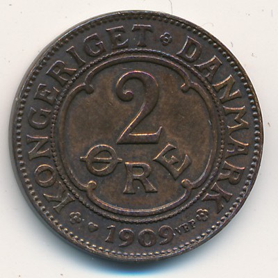 Дания, 2 эре (1907–1912 г.) Дания, 2 эре (1907–1912 г.)
