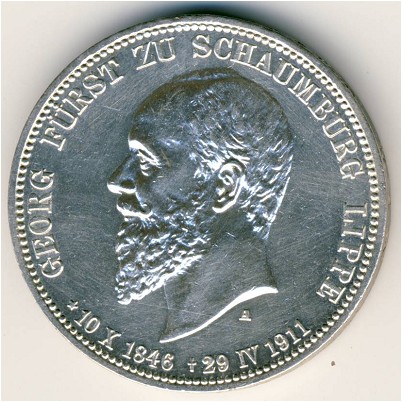 Шаумбург-Липпе, 3 марки (1911 г.)