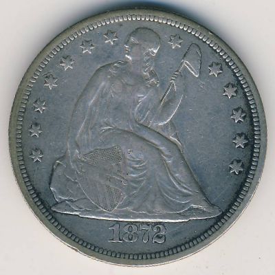 USA, 1 dollar, 1866–1873