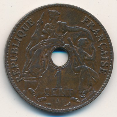 French Indo China, 1 cent, 1896–1906