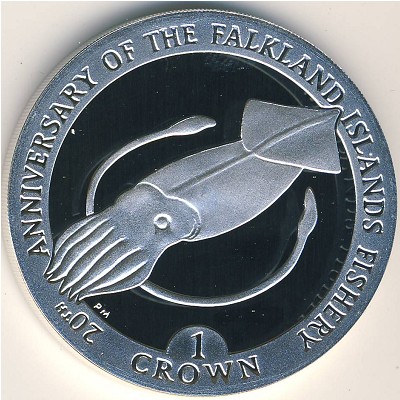 Falkland Islands, 1 crown, 2007 Falkland Islands, 1 crown, 2007