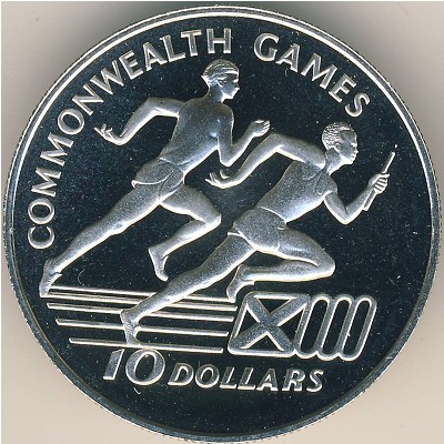 Ямайка, 10 долларов (1986 г.)