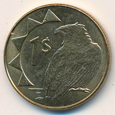 Namibia, 1 dollar, 1993–2018