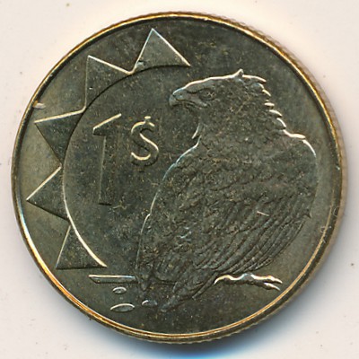 Намибия, 1 доллар (1993–2018 г.) Намибия, 1 доллар (1993–2018 г.)