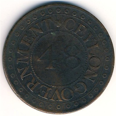 Цейлон, 1/48 риксдоллара (1802–1804 г.)