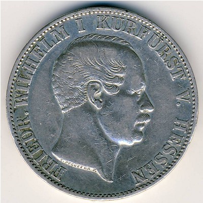 Гессен-Кассель, 1 талер (1851–1855 г.) Гессен-Кассель, 1 талер (1851–1855 г.)