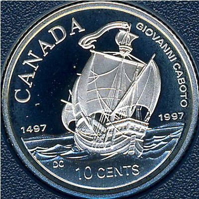 Канада, 10 центов (1997 г.)