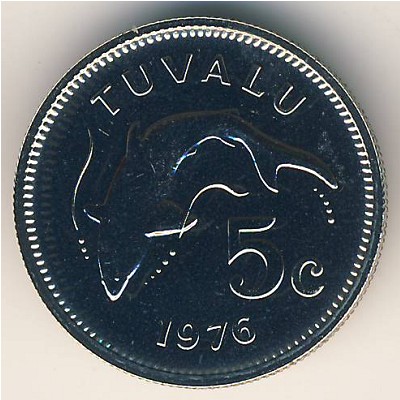 Тувалу, 5 центов (1976–1985 г.)