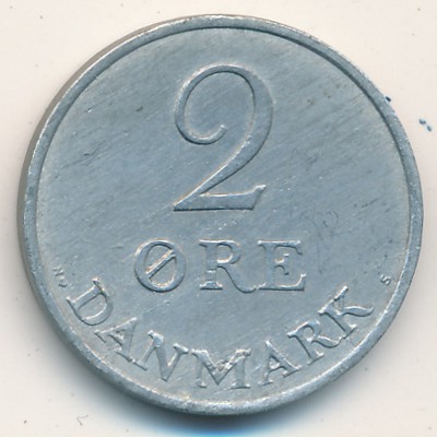 Denmark, 2 ore, 1948–1955 Denmark, 2 ore, 1948–1955