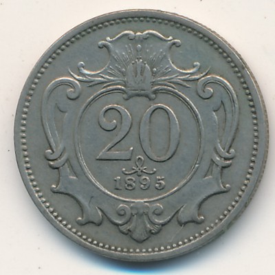 Austria, 20 heller, 1892–1914 Austria, 20 heller, 1892–1914