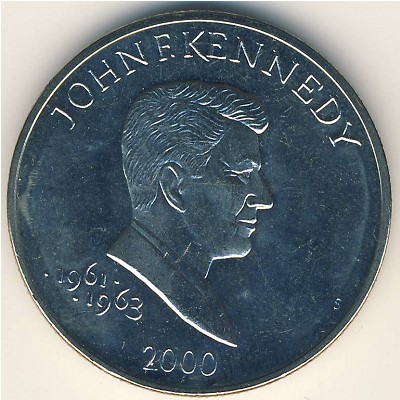 Liberia, 5 dollars, 2000