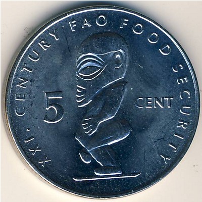 Острова Кука, 5 центов (2000 г.)