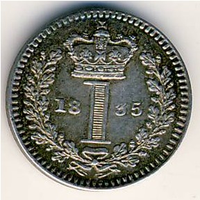 Великобритания, 1 пенни (1831–1837 г.)