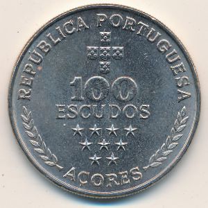Азорские острова, 100 эскудо (1980 г.) Азорские острова, 100 эскудо (1980 г.)
